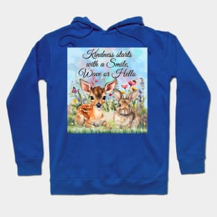 Deer & Bunny Kindness Hoodie